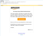 Notice this did NOT come from Amazon. The "Verify Information" button most likely leads to a form where the scammers will steal your credit card information or Amazon password. Notice the lack of anything after the closing, just "Sincerely". No one wants to be declined or locked out by Amazon.
